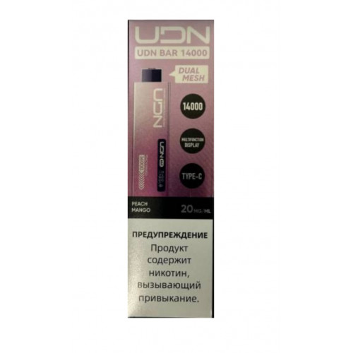 Электронная сигарета UDN BAR 14000 Персик Манго